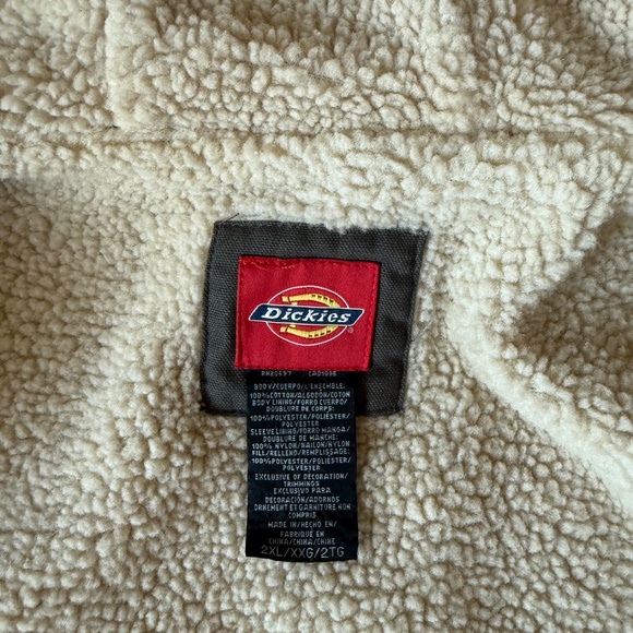 Dickies Sherpa Jacket with Hood in Slate 2XL - Picture 4 of 7
